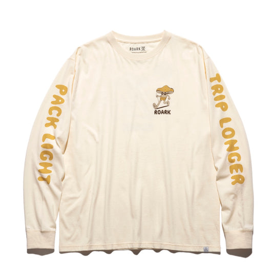 ROARK REVIVAL(ロアーク リバイバル)"TRIP LONGER" L/S TEE プリント ロングスリーブ Tシャツ【RLTJ972-NAT】