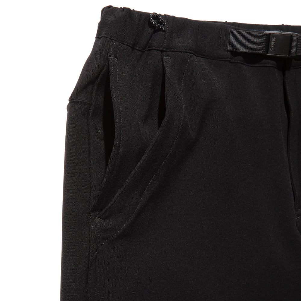 ROARK REVIVAL(ロアーク リバイバル)NEW TRAVEL PANTS WOOLY ST - NARROW FIT "BLACK" ウールライク トラベルパンツ【RPJ970-BLK】