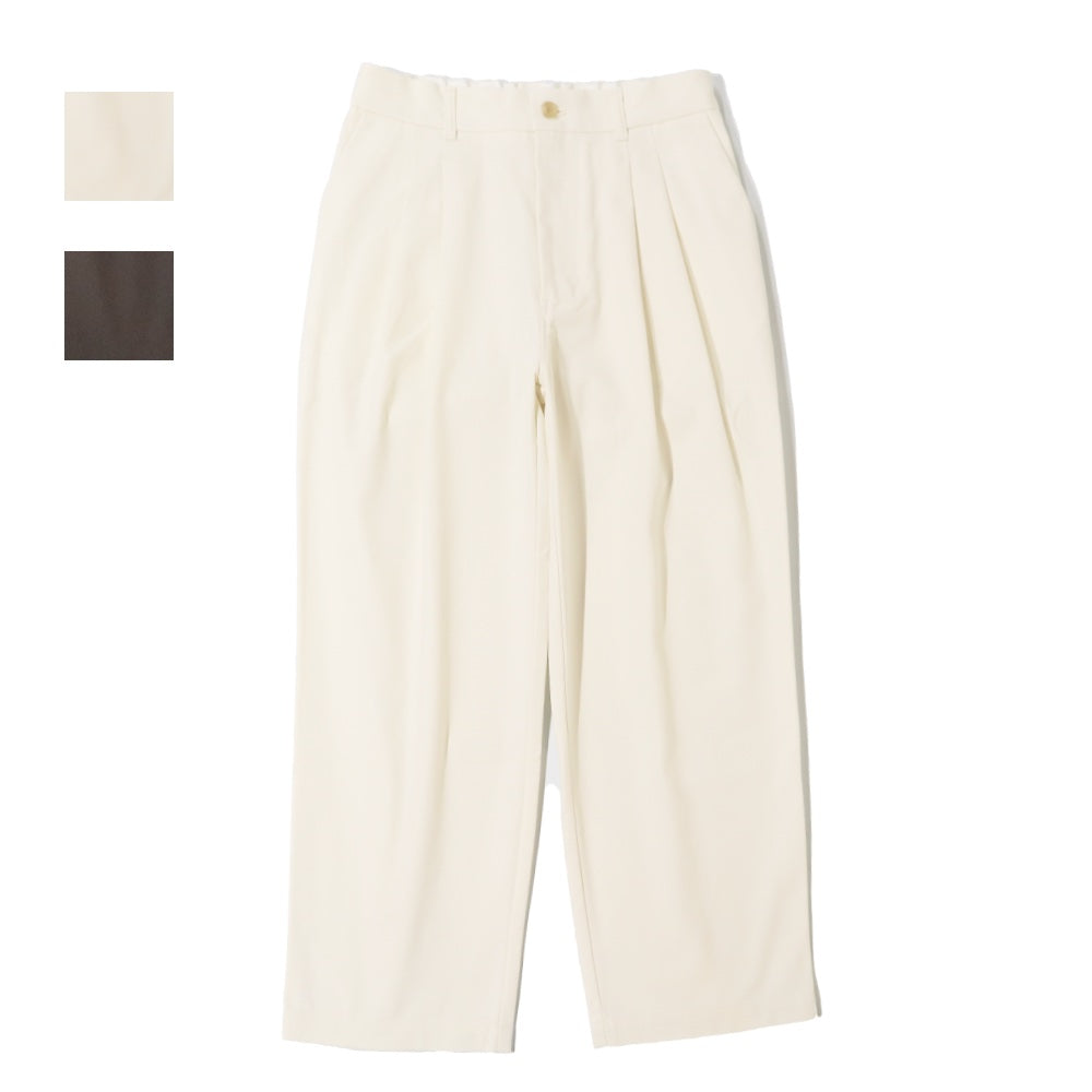 STILL BY HAND(スティル バイ ハンド)Deep Tuck Pressed Pants 2タック ツイル イージー テーパードパンツ【PT05263】