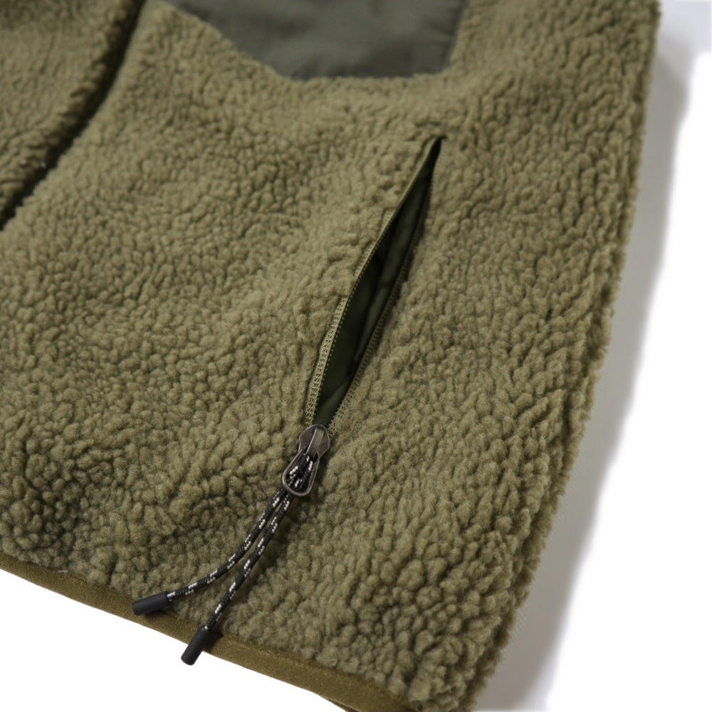 TAION(タイオン)Mountain Reversible Down / Boa Vestマウンテン リバーシブル ダウン/ボア ベスト（ユニセックス）【TAION-R002MB】