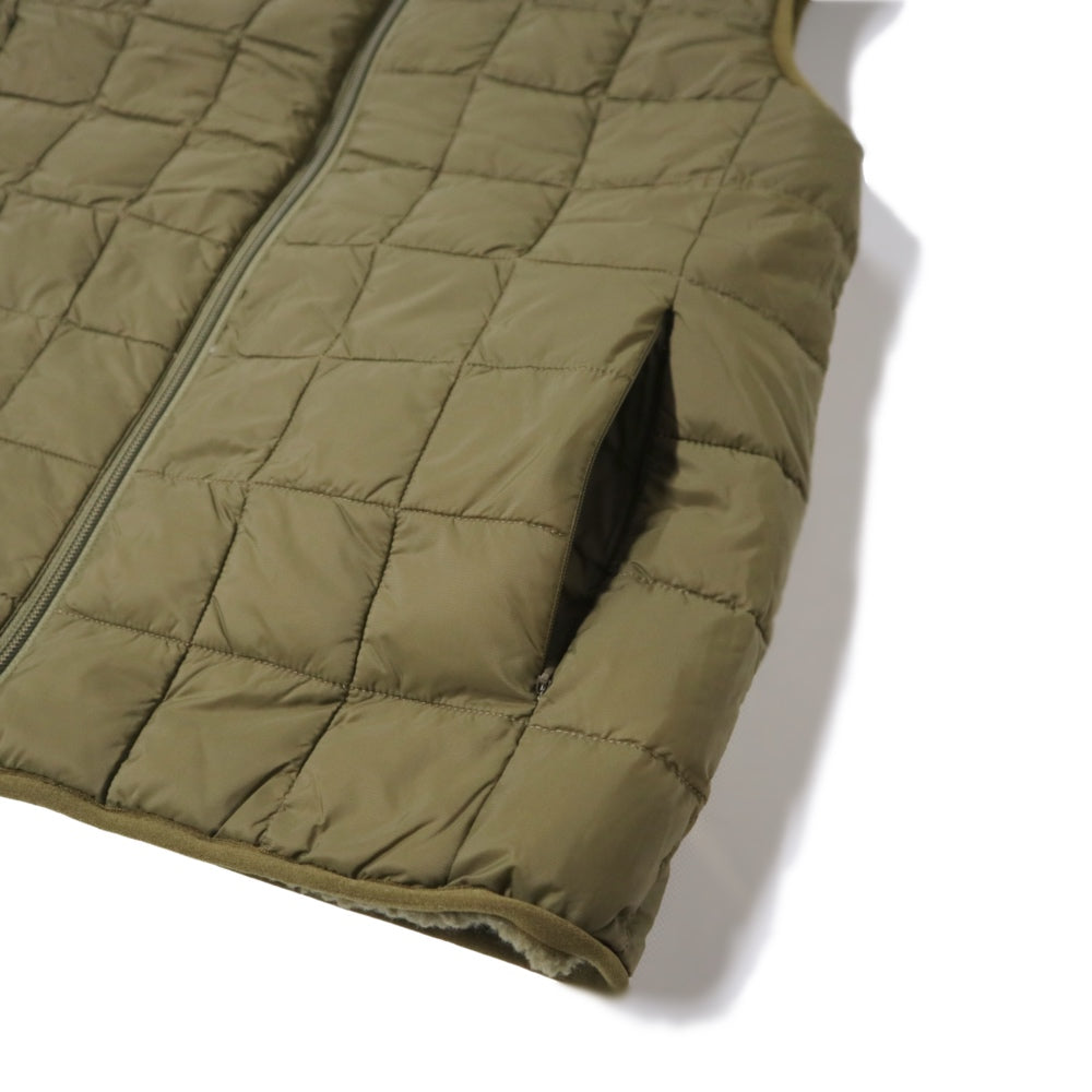 TAION(タイオン)Mountain Reversible Down / Boa Vestマウンテン リバーシブル ダウン/ボア ベスト（ユニセックス）【TAION-R002MB】