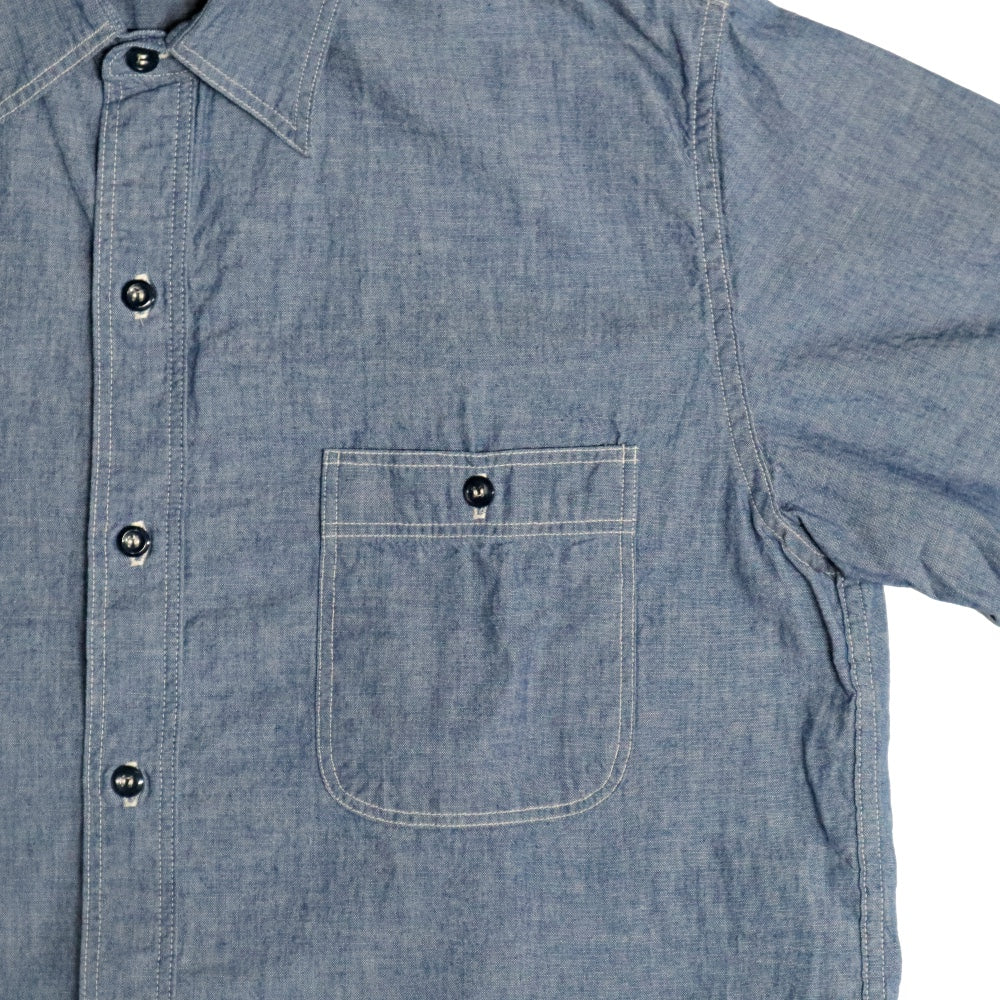 orSlow(オアスロウ) SHORT SLEEVE CHAMBRAY WORK SHIRT ショートスリーブ シャンブレー ワーク シャツ 【01-V8170-84】