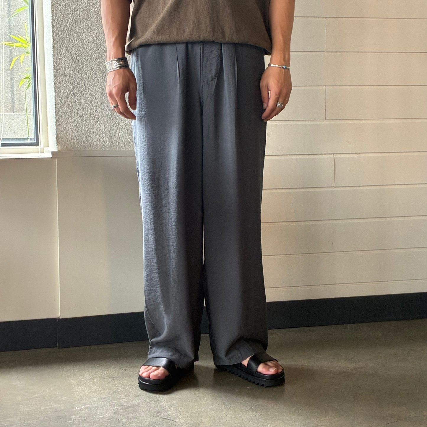 STILL BY HAND(スティル バイ ハンド)Rayon Linen Easy Pants レーヨン リネン イージーパンツ【PT06262】