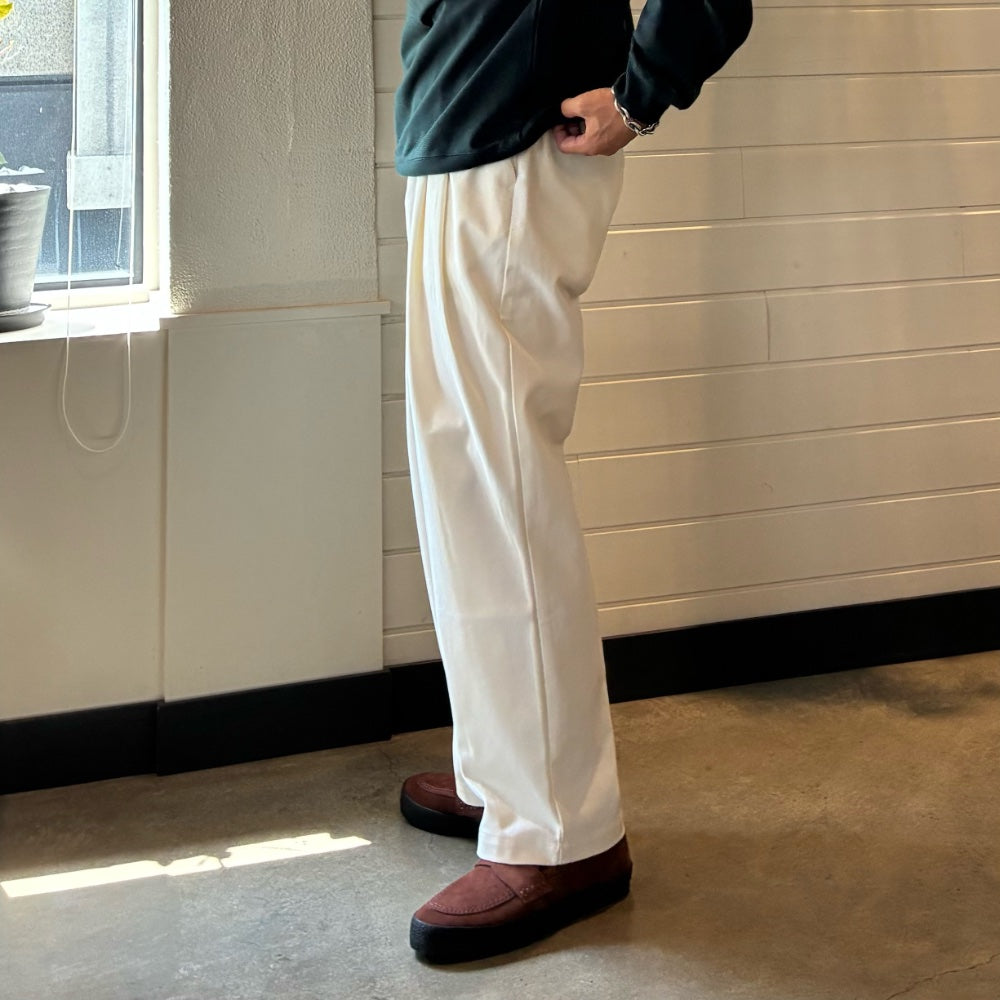 STILL BY HAND(スティル バイ ハンド)Deep Tuck Pressed Pants 2タック ツイル イージー テーパードパンツ【PT05263】