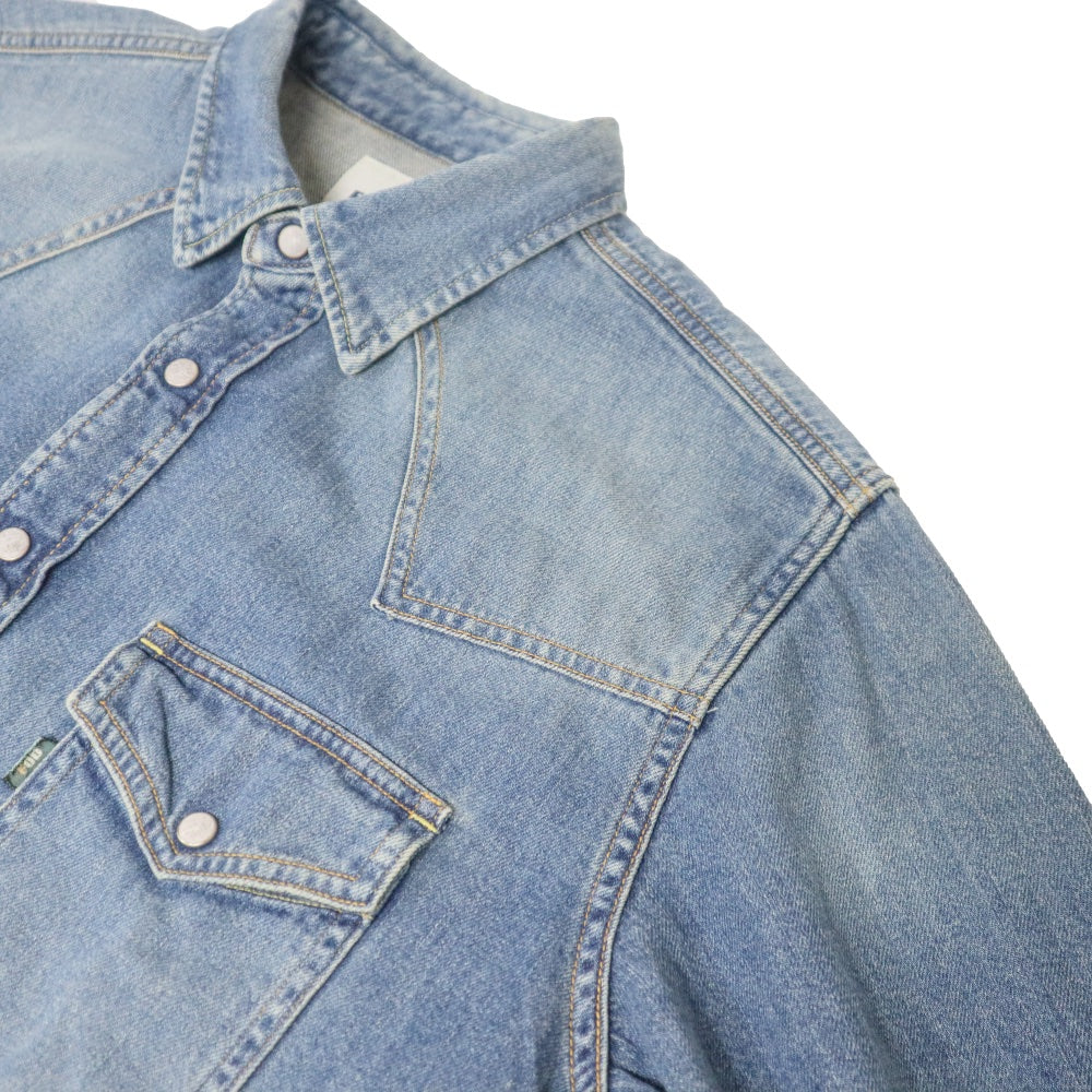 FOB FACTORY(エフオービー ファクトリー) Denim Western Shirt デニム ウエスタン シャツ【F3506】