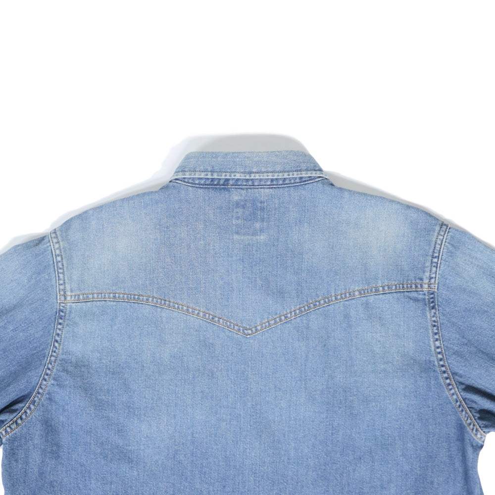 FOB FACTORY(エフオービー ファクトリー) Denim Western Shirt デニム ウエスタン シャツ【F3506】