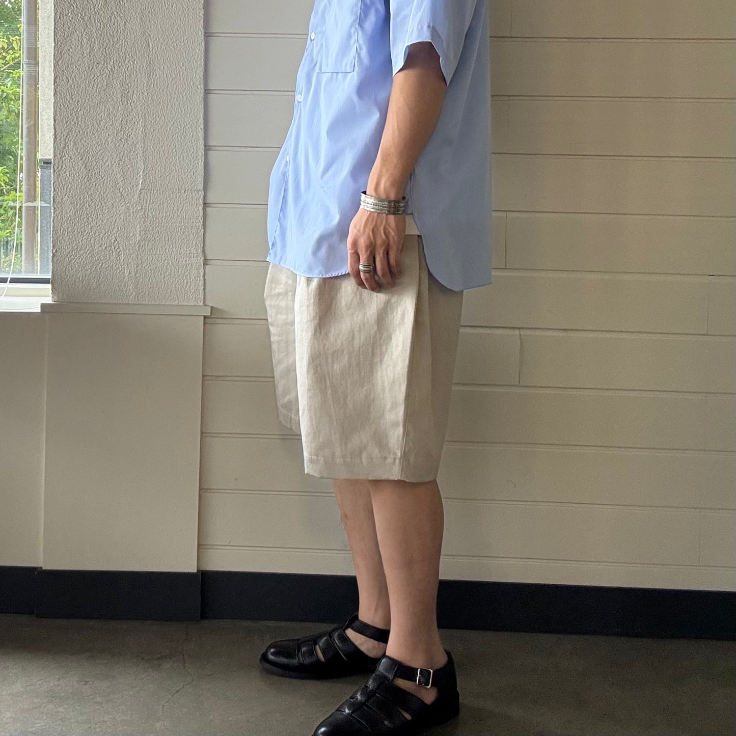 STILL BY HAND(スティル バイ ハンド)Cotton Linen Wide Shorts コットン リネン ワイド ショーツ【PT10261】