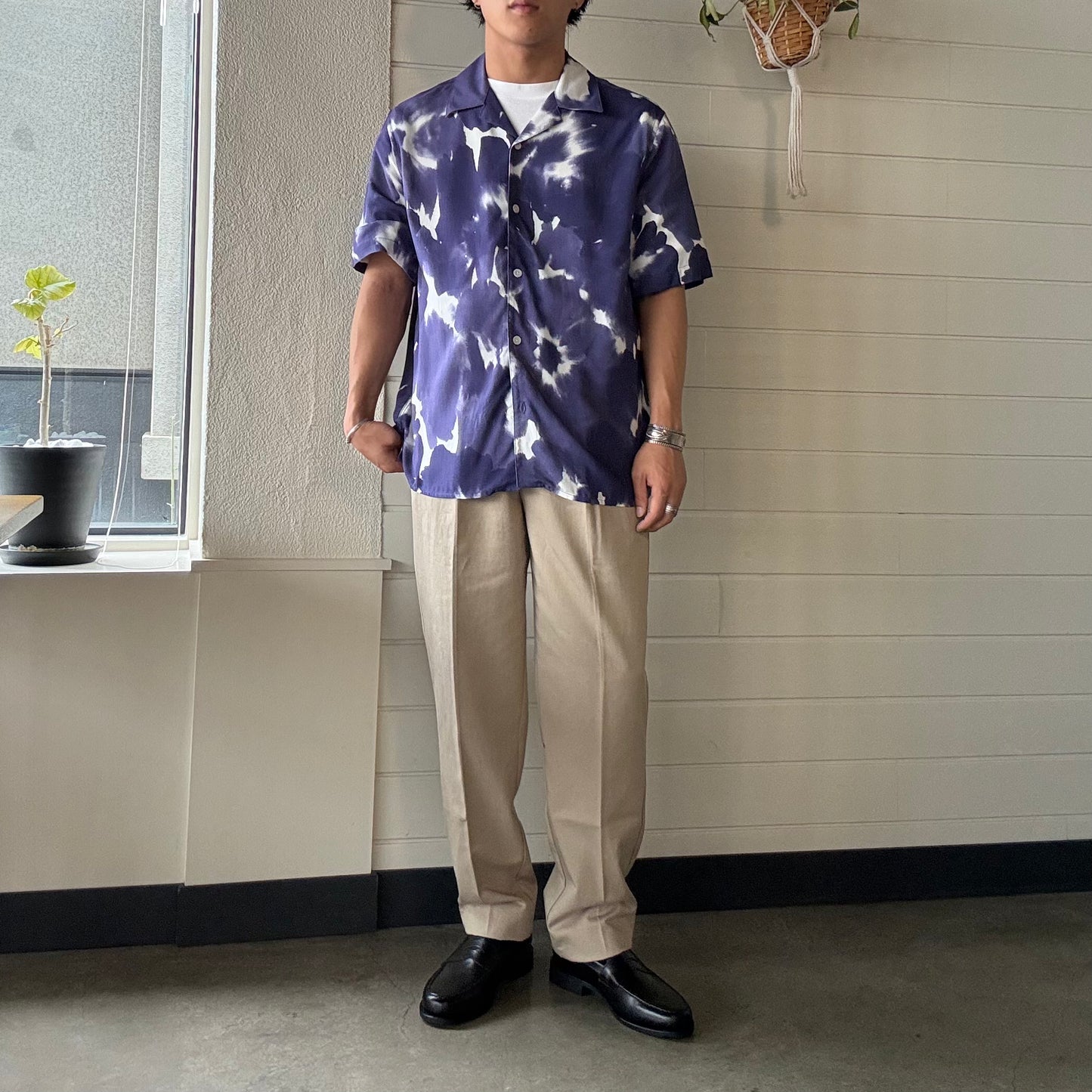 Wax London(ワックスロンドン)Didcot SS Shirt PRESSED FLORAL ディドコット ショートスリーブシャツ