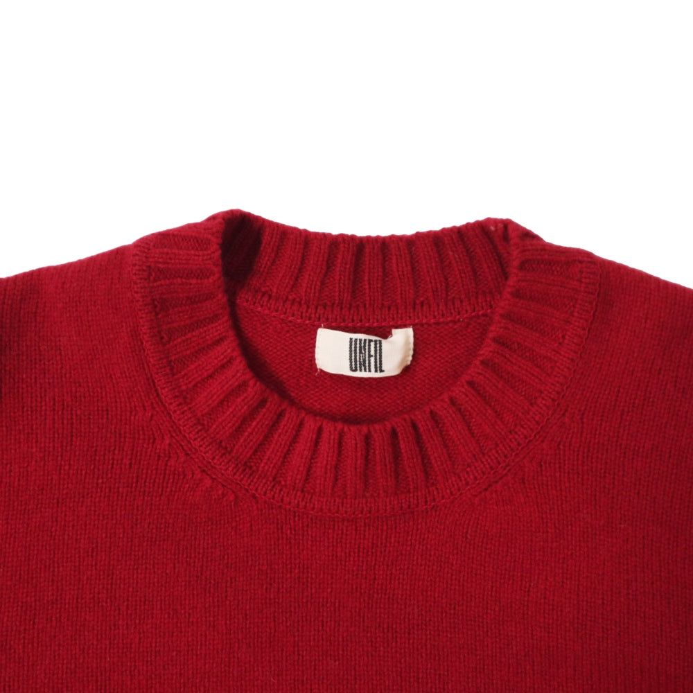 unfil(アンフィル)レディース　ファインラムウール クルーネック プルオーバ "FINE LAMBS WOOL CREW-NECK P/O"【WVFL-UW117】