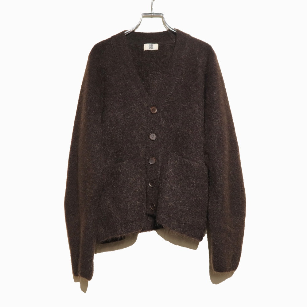unfil(アンフィル)レディース　ストレッチスーパーキッドモヘアカーディガン "STRETCH SUPERKID MOHAIR C/D"【WVFL-UW113】