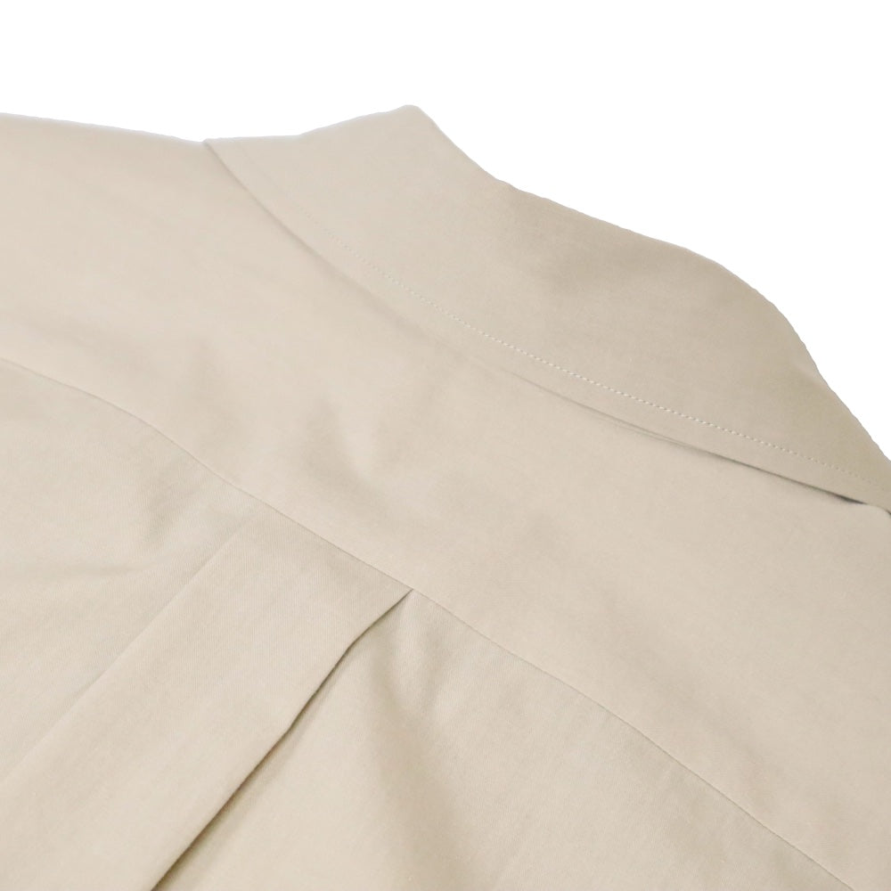 YLÈVE(イレーヴ) メンズ/ Cotton Silk Typewriter Skepper Shirts コットン/シルク タイプライター スキッパーシャツ【1706150019】