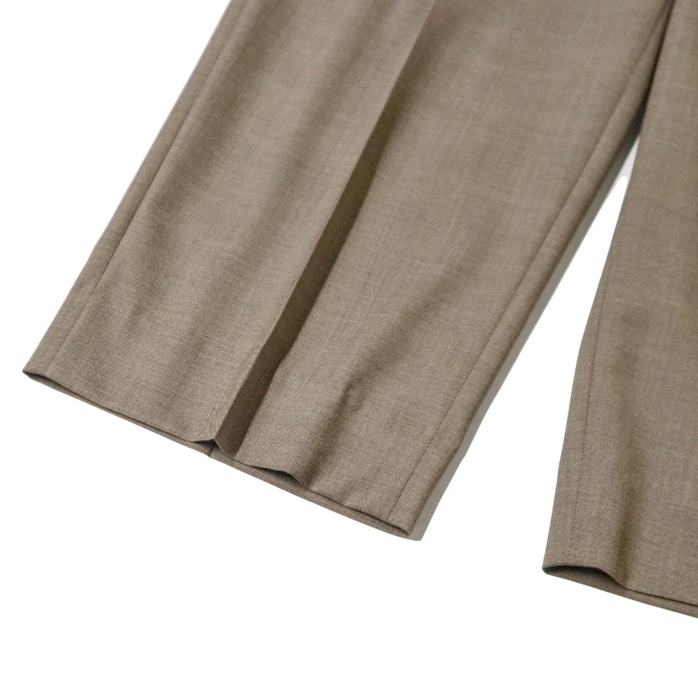 YLEVE(イレーヴ)SUPER120'S CHAMBRAY WOOL 3TACK TROUSERS　スーパー120's シャンブレー ウール 3タック トラウザー【1706140031】