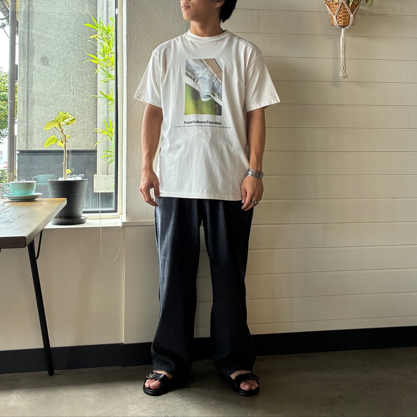 KURO(クロ)17/-ROUND SHAPE DYED TEE "From Follows Function"【964262】