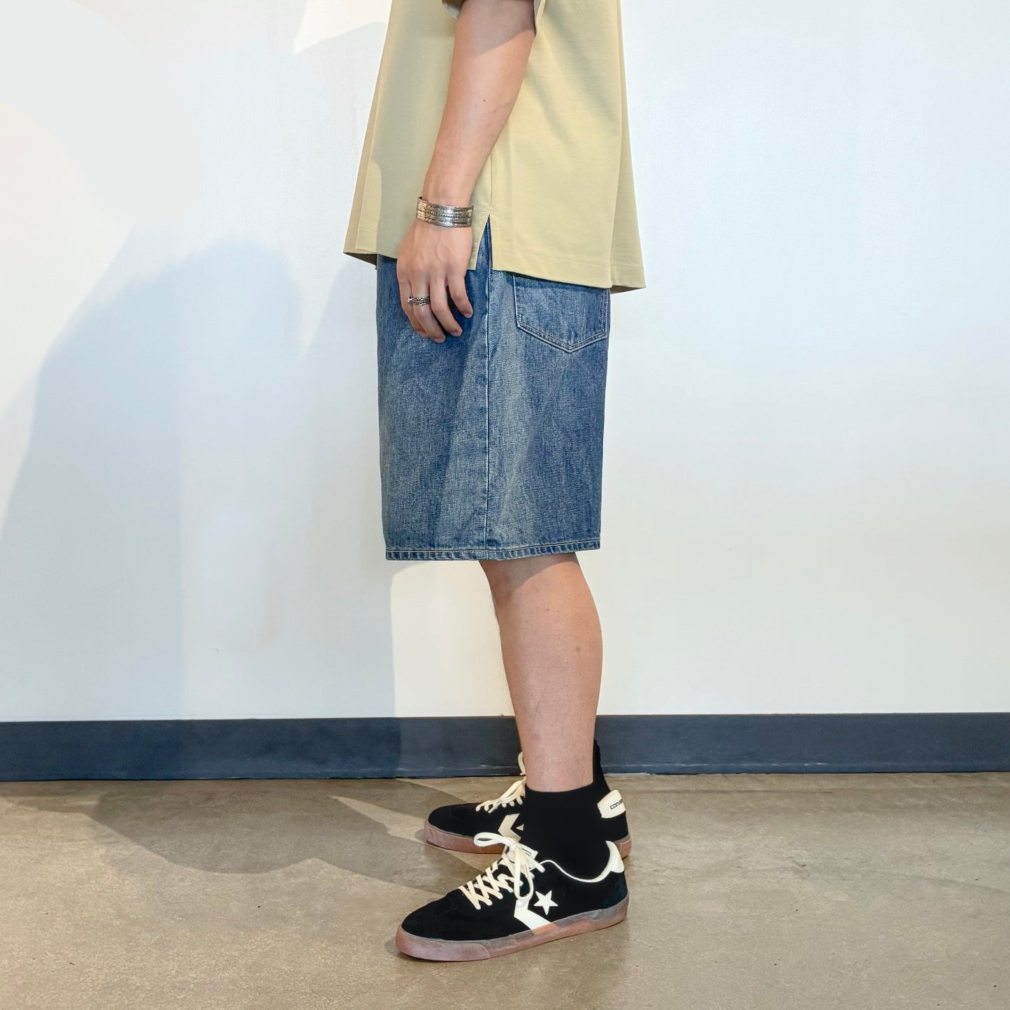 KURO DENIM (クロ デニム) STRUCTURE SHORTS "WASH 001"【964245】