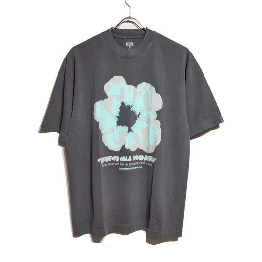 GOODNEIGHBORS SHIRTS(グッドネイバーズシャツ)×MINE USA(マイン) RELAX FIT S/S T-SHIRTS FLOWER (BLACK)【MGS-013】