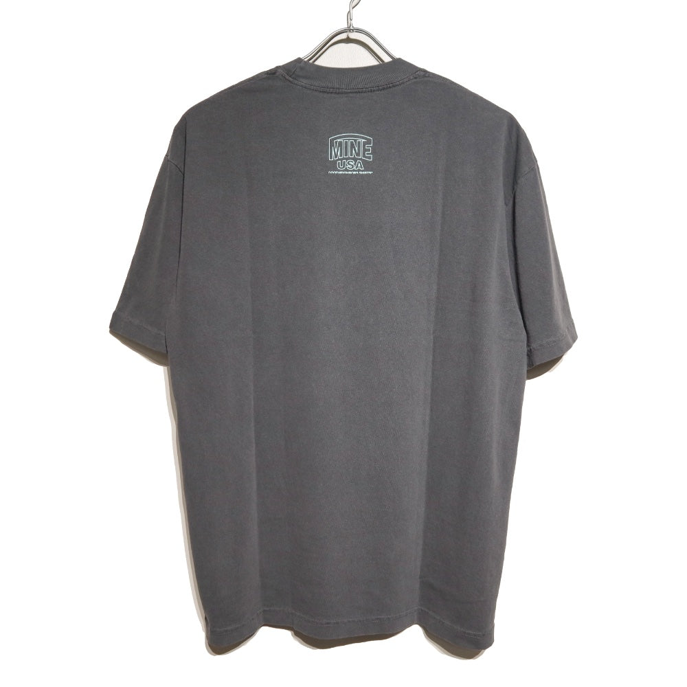 GOODNEIGHBORS SHIRTS(グッドネイバーズシャツ)×MINE USA(マイン) RELAX FIT S/S T-SHIRTS FLOWER (BLACK)【MGS-013】