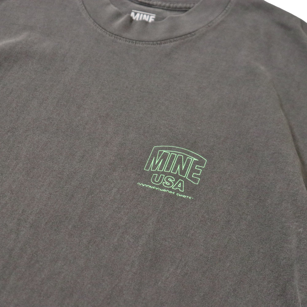 GOODNEIGHBORS SHIRTS(グッドネイバーズシャツ)×MINE USA(マイン) RELAX FIT S/S T-SHIRTS SWING (BLACK)【MGS-012】