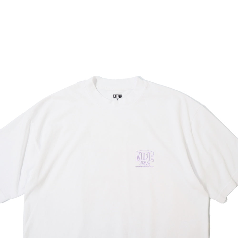 GOODNEIGHBORS SHIRTS(グッドネイバーズシャツ)×MINE USA(マイン) RELAX FIT S/S T-SHIRTS SWING (WHITE)【MGS-012】