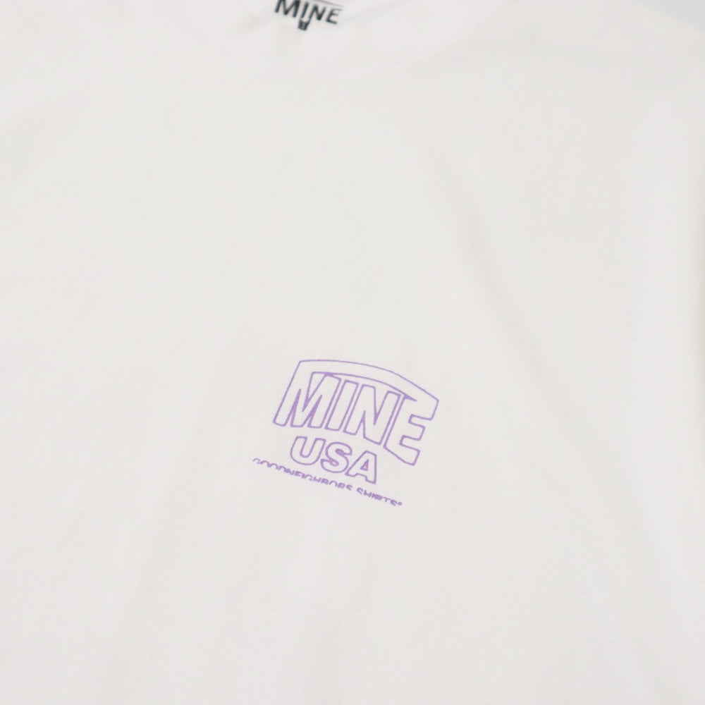GOODNEIGHBORS SHIRTS(グッドネイバーズシャツ)×MINE USA(マイン) RELAX FIT S/S T-SHIRTS SWING (WHITE)【MGS-012】