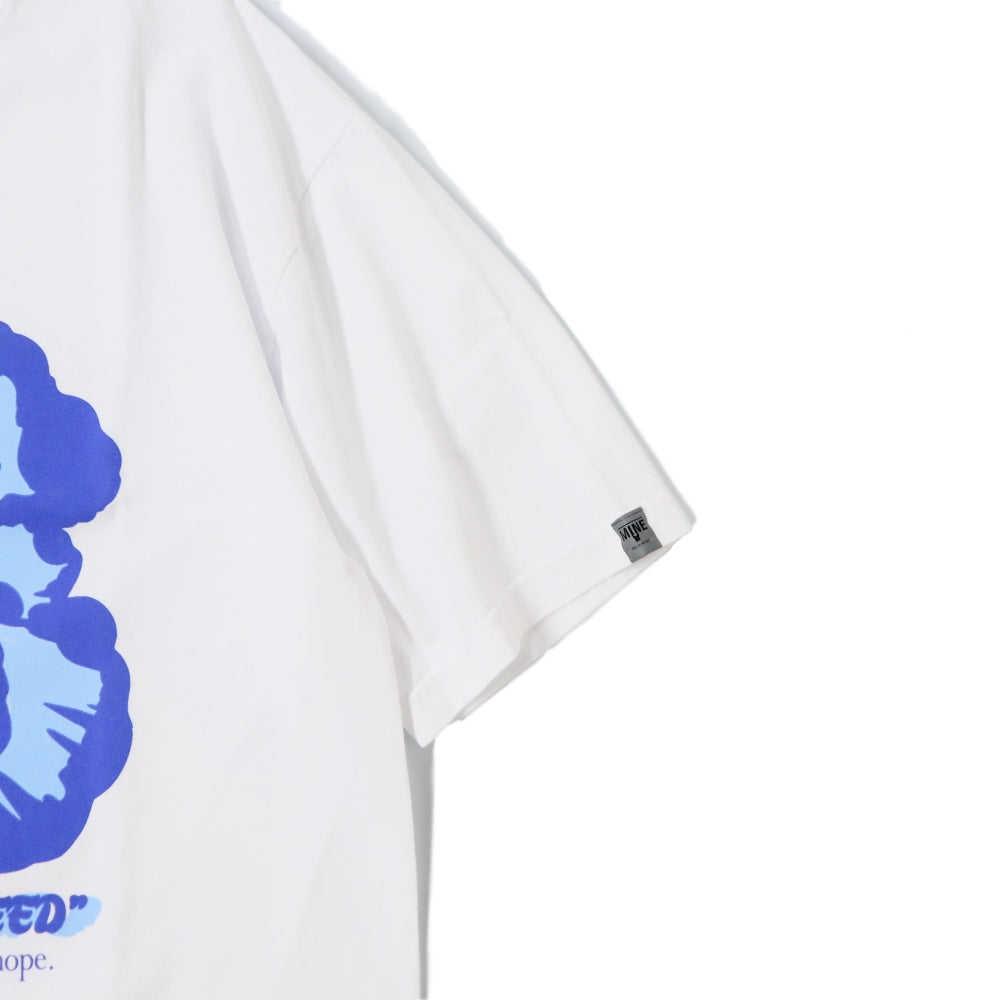 GOODNEIGHBORS SHIRTS(グッドネイバーズシャツ)×MINE USA(マイン) RELAX FIT S/S T-SHIRTS FLOWER (WHITE)【MGS-013】