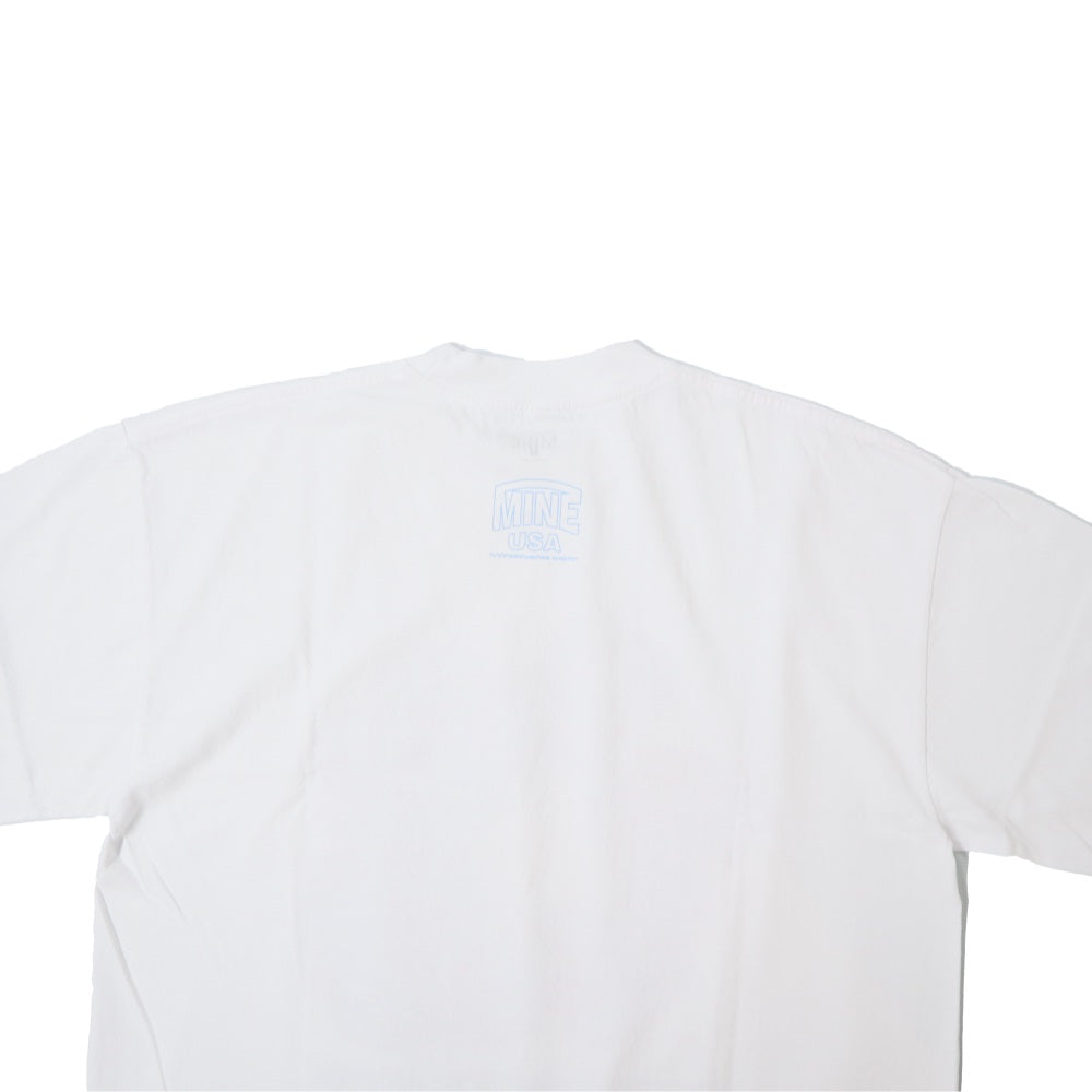GOODNEIGHBORS SHIRTS(グッドネイバーズシャツ)×MINE USA(マイン) RELAX FIT S/S T-SHIRTS FLOWER (WHITE)【MGS-013】