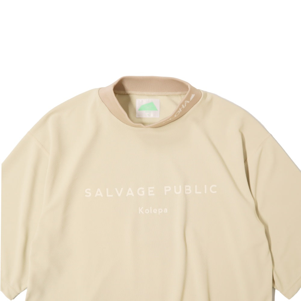 SALVAGE PUBLIC Kolepa(サルベージ パブリック コレパ) JQ Ribbed Mockneck S/S (Exellence) モックネック ゴルフウェア 【SVKS6020】