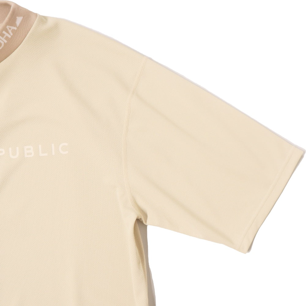 SALVAGE PUBLIC Kolepa(サルベージ パブリック コレパ) JQ Ribbed Mockneck S/S (Exellence) モックネック ゴルフウェア 【SVKS6020】