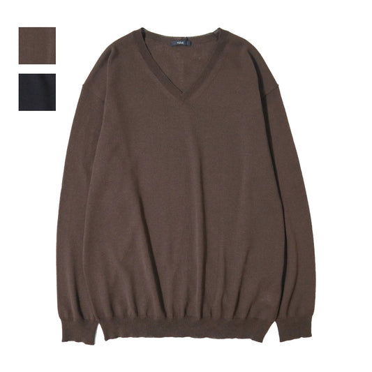 YLÈVE(イレーヴ) HIGH TWIST FINE WOOL V-NECK PULLOVER 【1706260056】