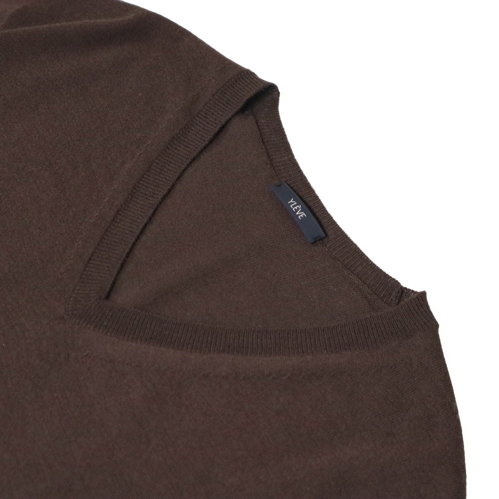 YLÈVE(イレーヴ) HIGH TWIST FINE WOOL V-NECK PULLOVER 【1706260056】