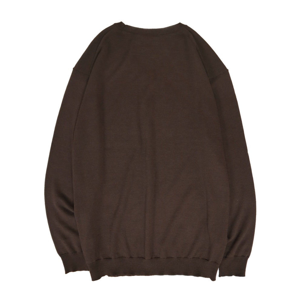 YLÈVE(イレーヴ) HIGH TWIST FINE WOOL V-NECK PULLOVER 【1706260056】