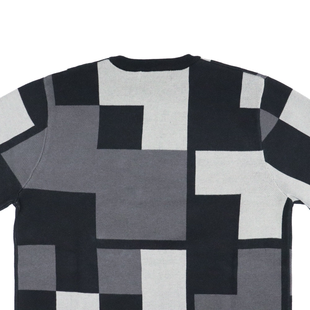 FRED PERRY(フレッドペリー)Mens Pixel Jacquard Jumper メンズ ジャガードニット コットンセーター【K6505】