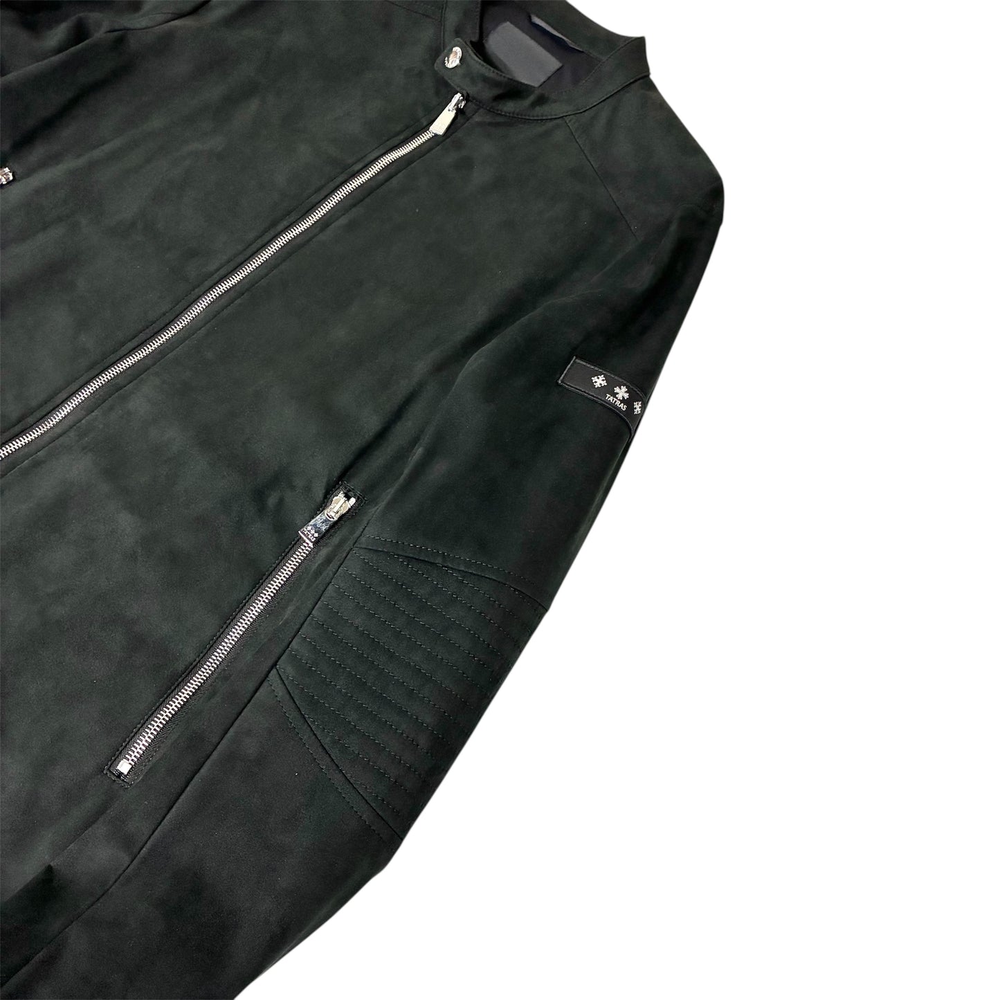 TATRAS(タトラス)"TORMO"エコスエードスタンドカラーシングルライダース 【MTAT24S4945-L】