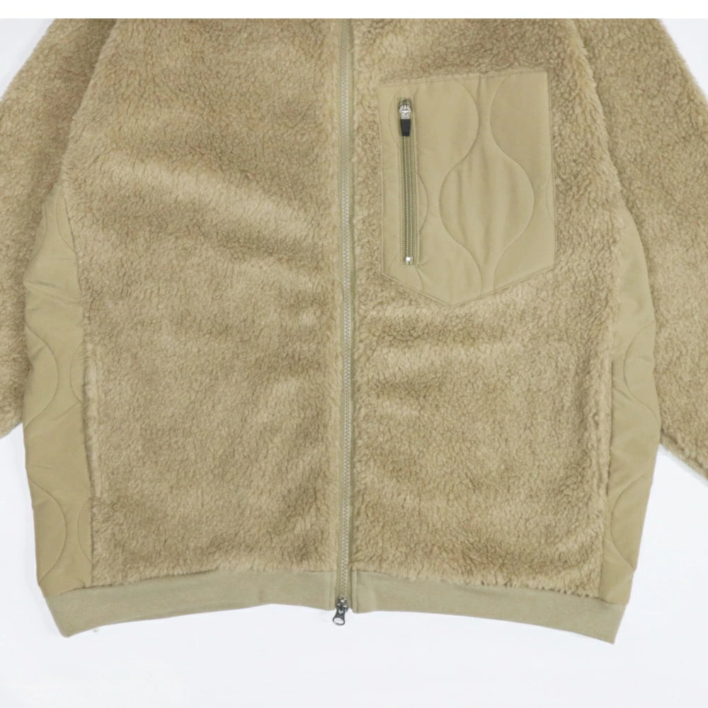 Audience(オーディエンス)メンズ ボアフリース スタンドブルゾン【AUD7102】