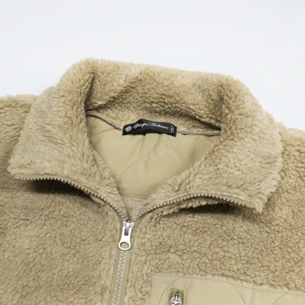 Audience(オーディエンス)メンズ ボアフリース スタンドブルゾン【AUD7102】