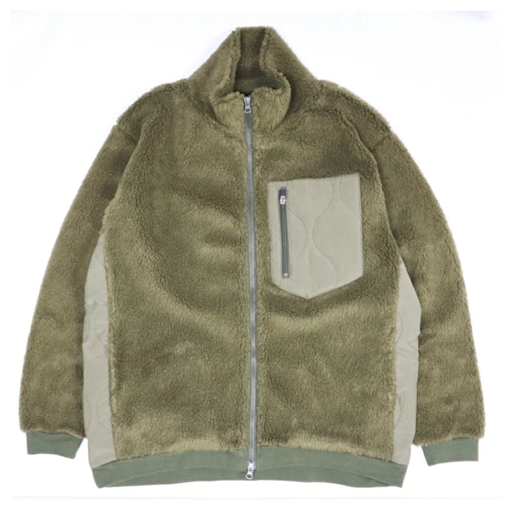 Audience(オーディエンス)メンズ ボアフリース スタンドブルゾン【AUD7102】