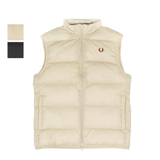 FRED PERRY(フレッドペリー)MENS Insulated Gilet ナイロンリップストップ 中綿ベスト【J8522】