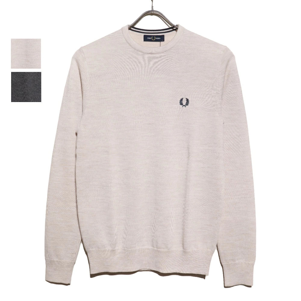 FRED PERRY(フレッドペリー)Mens Classic Crew Neck Jumper メンズ クラシック クルーネックセーター【M9601】