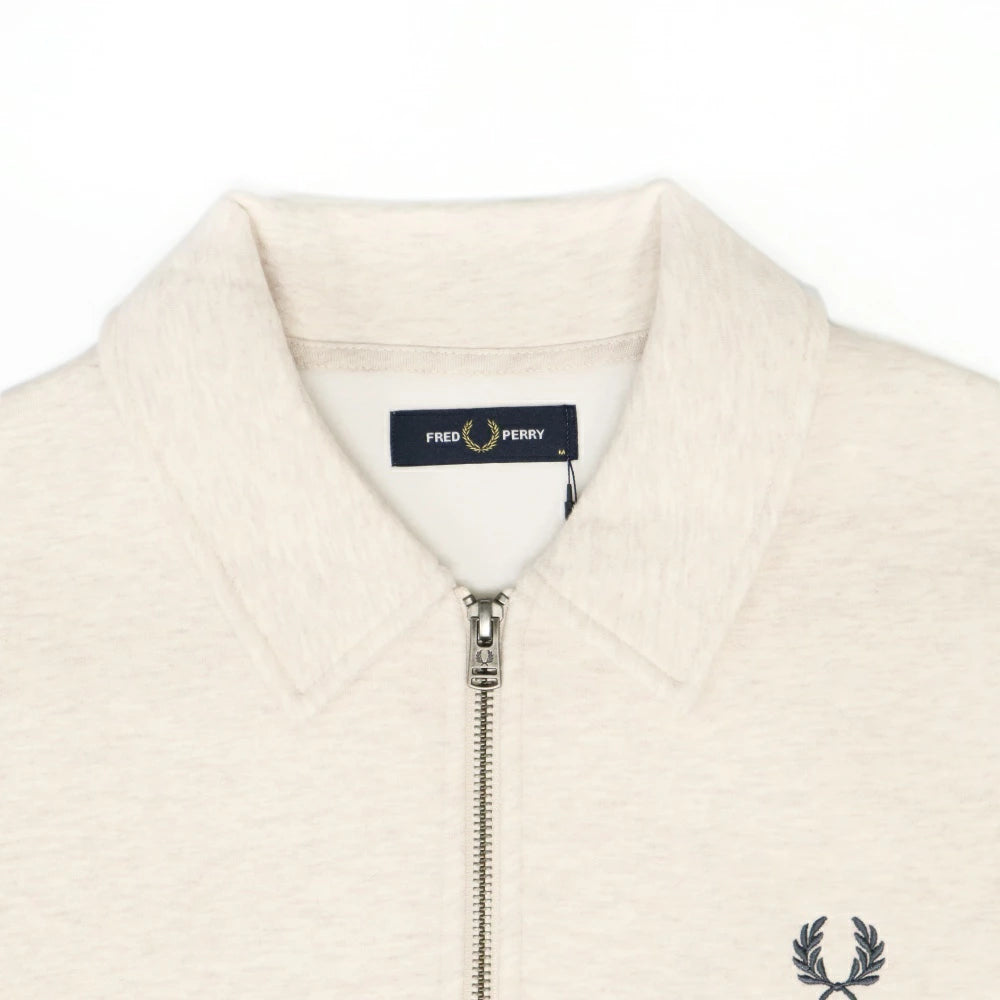 FRED PERRY(フレッドペリー)Mens Half Zip Fleece Back Sweatshirt メンズ ハーフジップ フリースフリースバック スウェットシャツ【M8637】