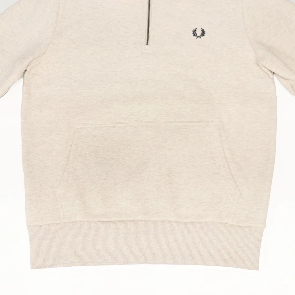 FRED PERRY(フレッドペリー)Mens Half Zip Fleece Back Sweatshirt メンズ ハーフジップ フリースフリースバック スウェットシャツ【M8637】