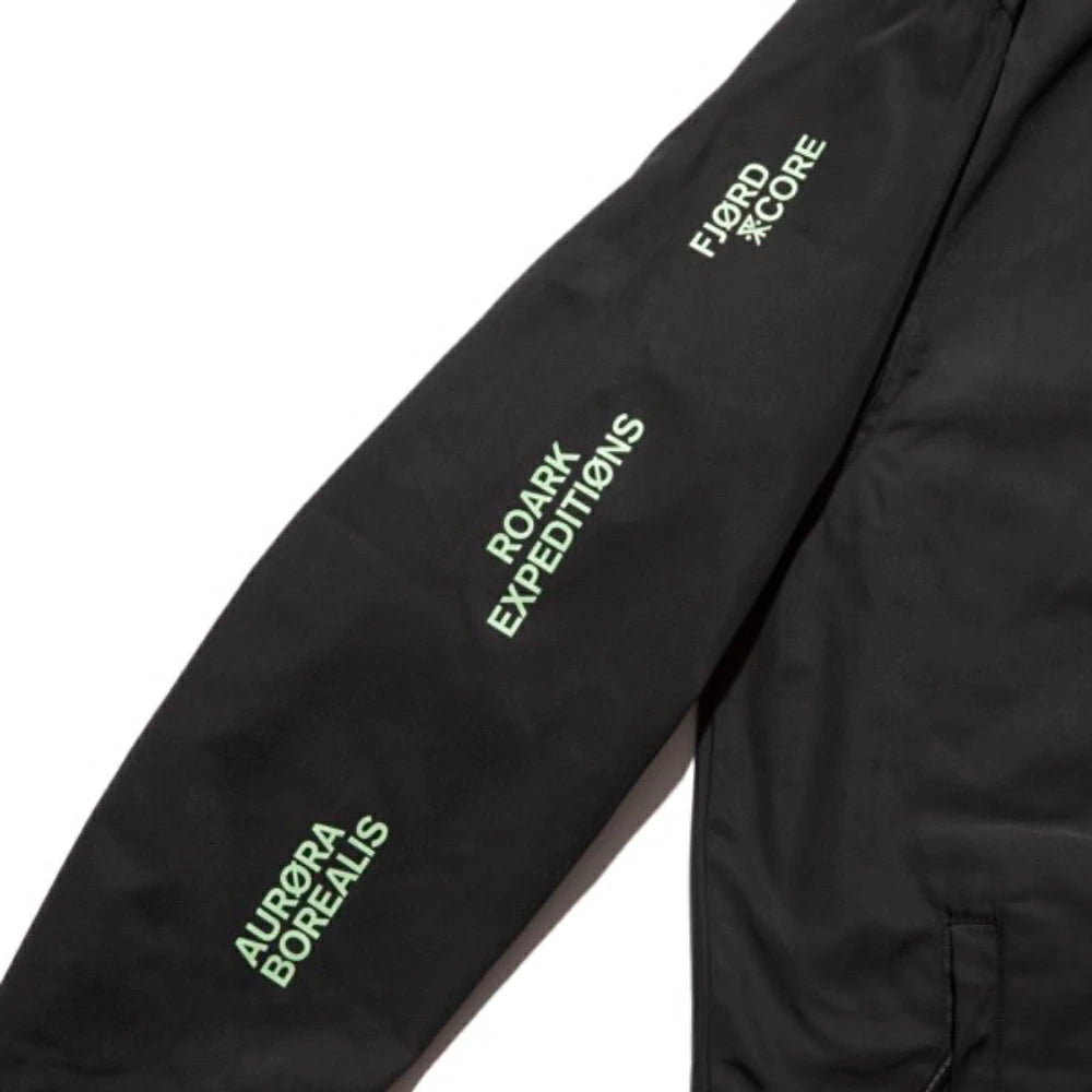 ROARK REVIVAL(ロアーク リバイバル)"AURORA" COACHES JACKET フリースバック コーチジャケット【RJJ1055-BLK】