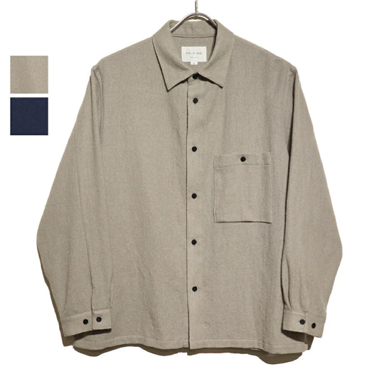 STILL BY HAND(スティル バイ ハンド)Reguler Collar Wool Shirts レギュラーカラー ウールシャツ【SH02244】