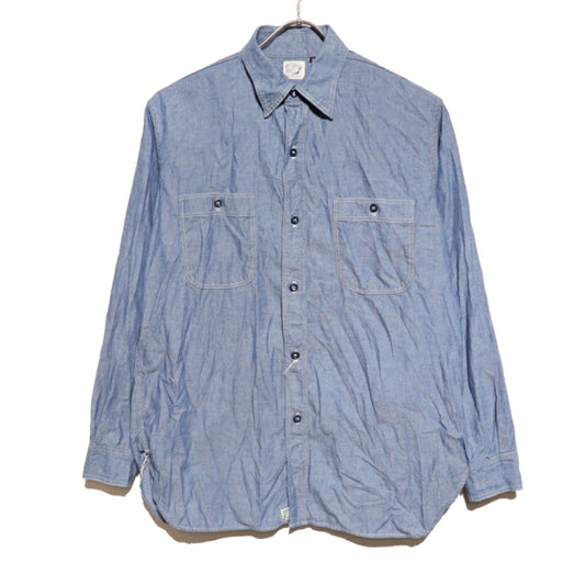orSlow(オアスロウ)Relax Fit Chambray Work Shirts リラックスフィット シャンブレーワークシャツ【01-8270-84】