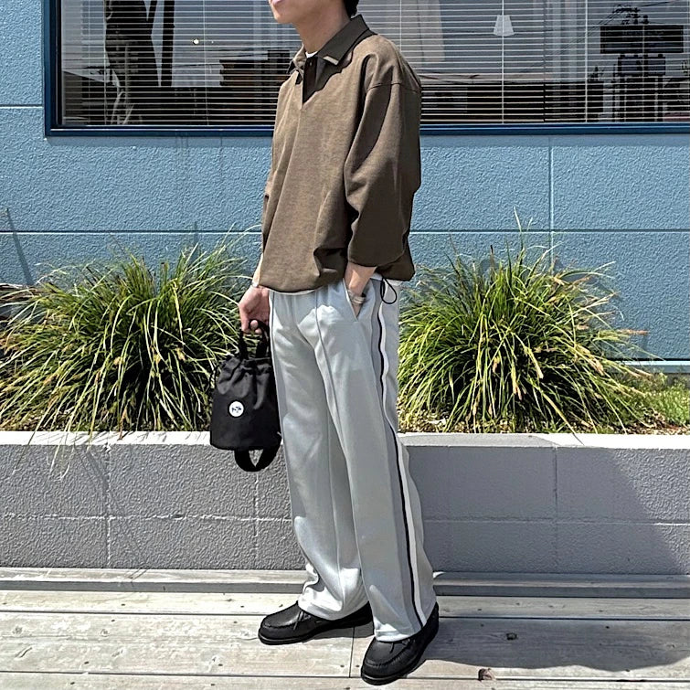 STILL BY HAND(スティル バイ ハンド)Long Sleeve Polo Shirts コットンラミー ロングスリーブ ポロシャツ【CS07251】