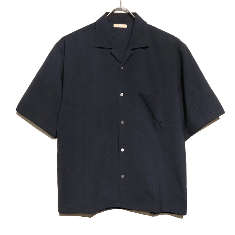 LAMOND(ラモンド)Shari Shirts ハイツイスト ポリエステル オープンカラーシャツ"25SS"【LM-S-083】