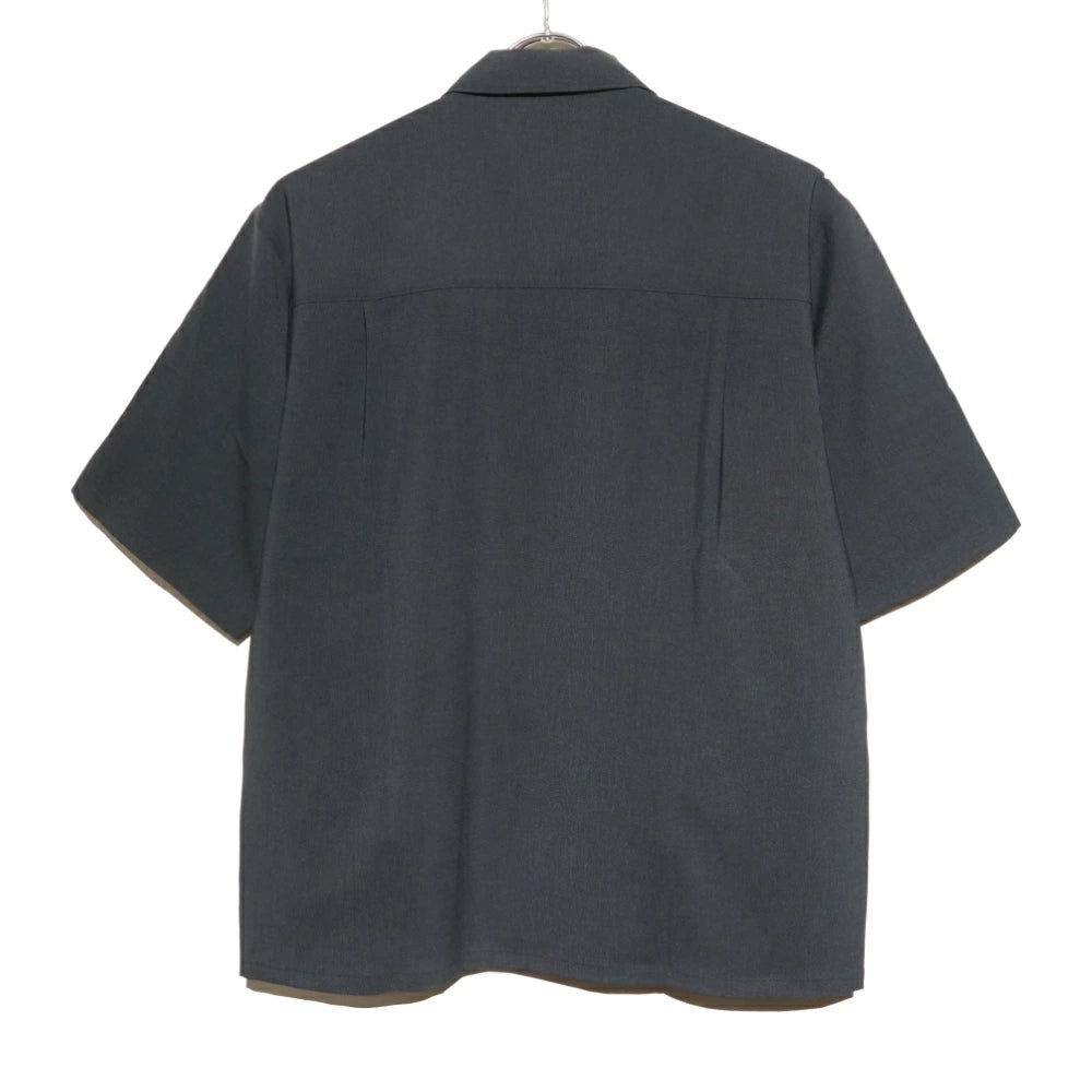 LAMOND(ラモンド)Shari Shirts ハイツイスト ポリエステル オープンカラーシャツ"25SS"【LM-S-083】