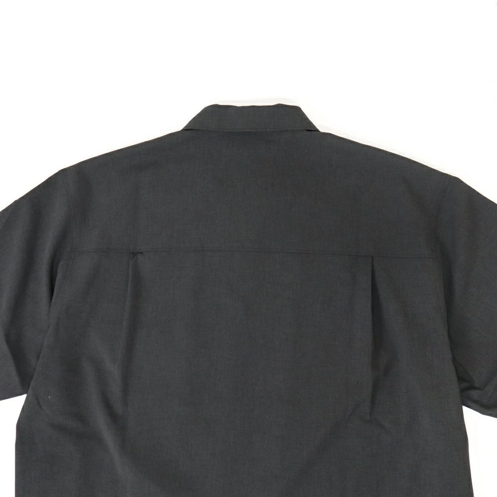 LAMOND(ラモンド)Shari Shirts ハイツイスト ポリエステル オープンカラーシャツ"25SS"【LM-S-083】