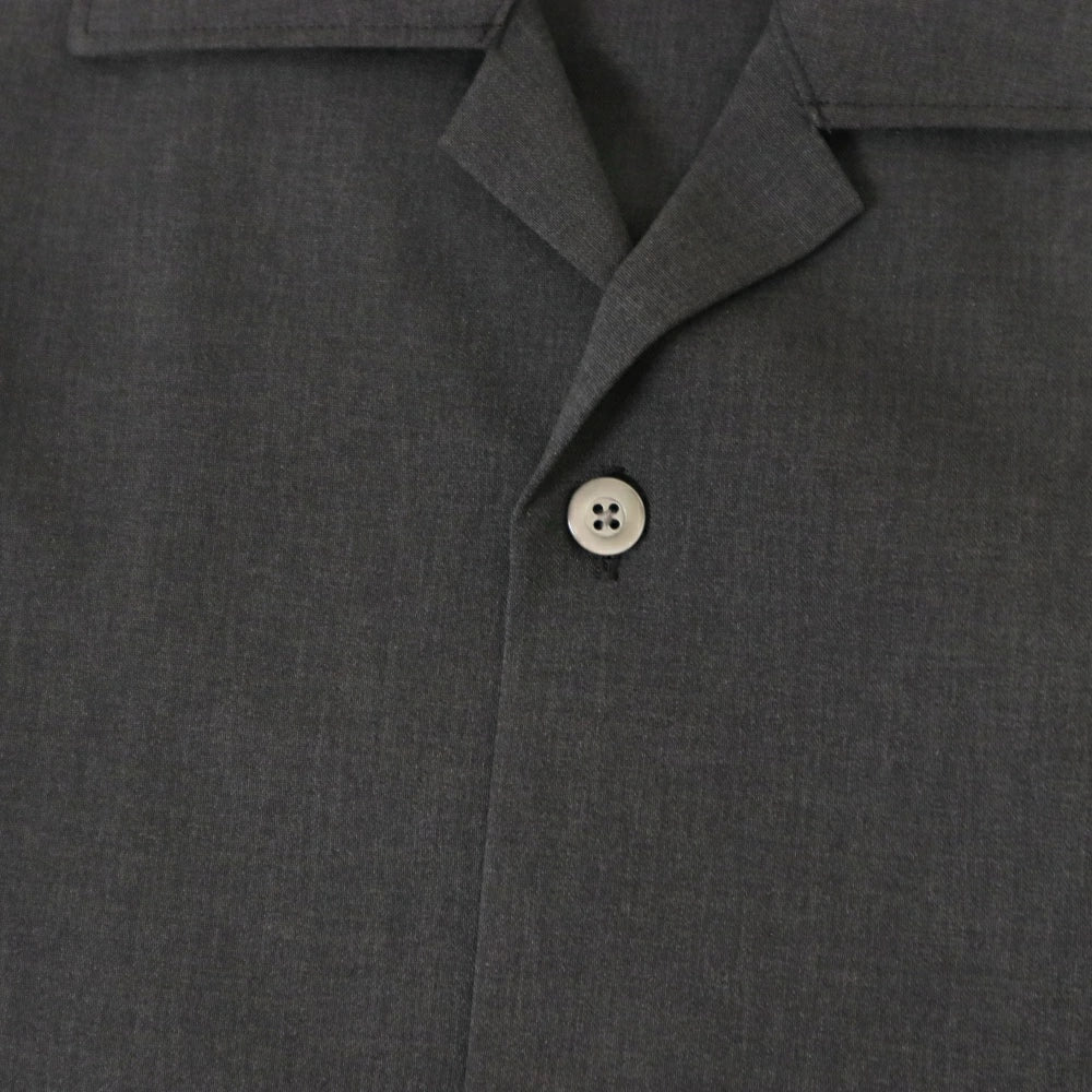LAMOND(ラモンド)Shari Shirts ハイツイスト ポリエステル オープンカラーシャツ"25SS"【LM-S-083】