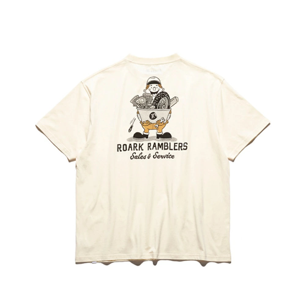 ROARK REVIVAL(ロアーク リバイバル)"RAMBLERS" S/S TEE 【RTJM1121-NAT】