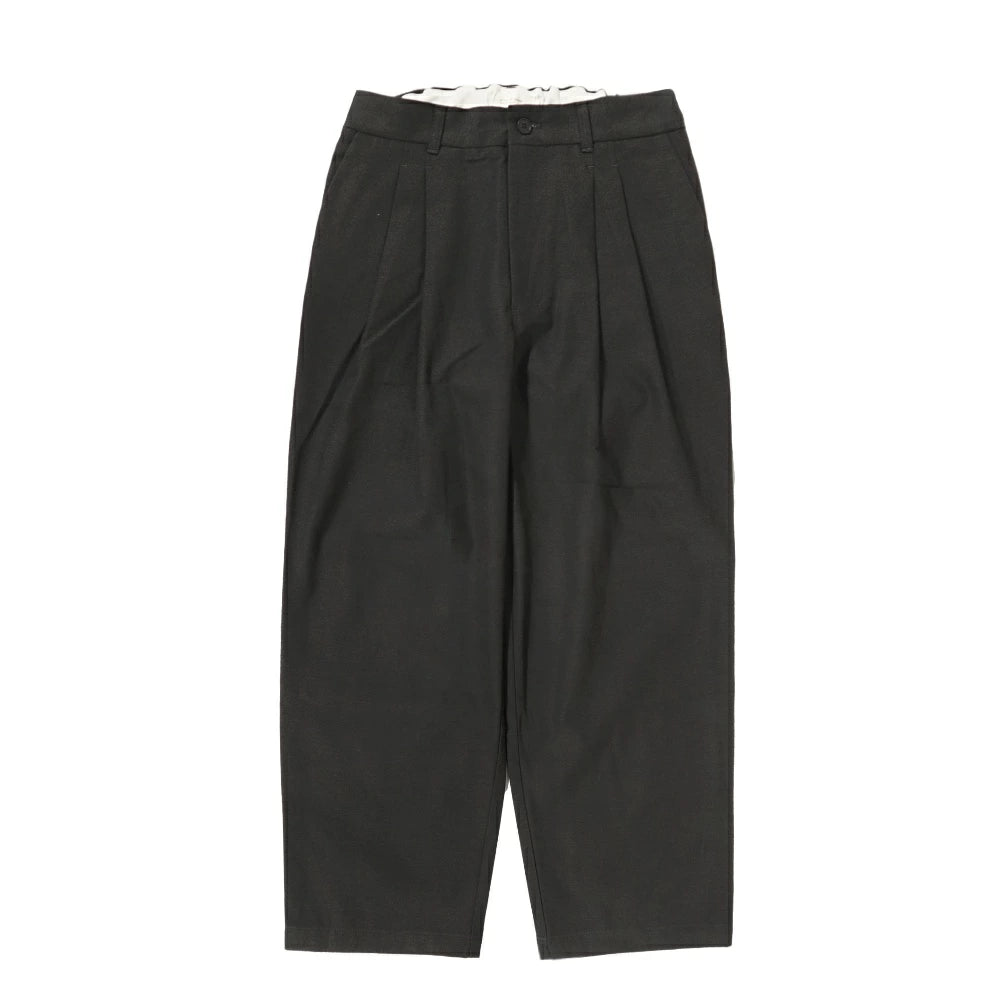 STILL BY HAND(スティル バイ ハンド)Deep Tuck Presses Pants 強撚コットン 2タック テーパード パンツ【PT06253】