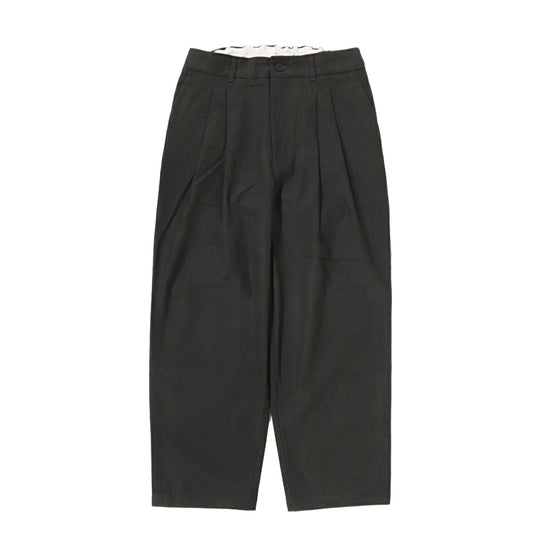 STILL BY HAND(スティル バイ ハンド)Deep Tuck Presses Pants 強撚コットン 2タック テーパード パンツ【PT06253】